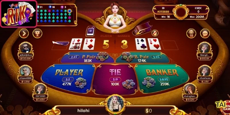 Luật rút bài Baccarat Online